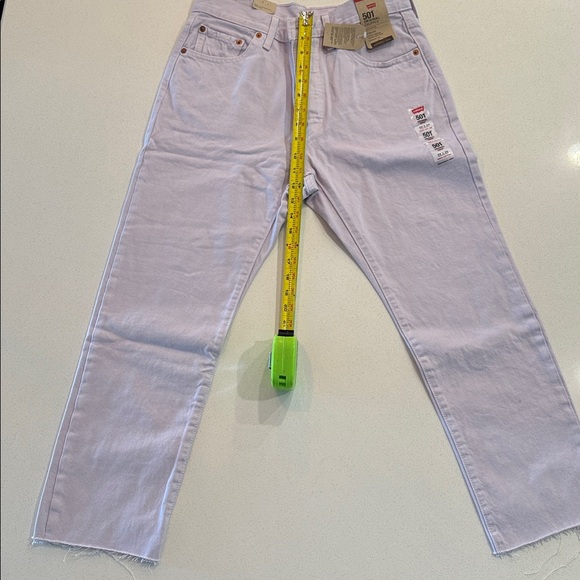 NWT Levi's Women’s Light Purple 501 Original Straight Leg Jeans  29x26 - Picture 10 of 12